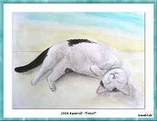 Aquarell - Kater Feivel