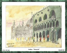 Italien Aquarell - Venezia