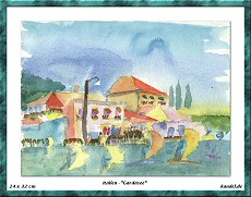 Italien Aquarell - Gardasee