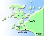Karte der Region Ayvalik